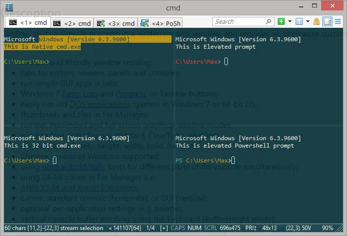 ConEmu in action