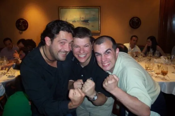 With Jorge Serrano and Sean O'Driscoll